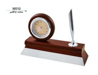 ساعت و جاقلمی رومیزی W010