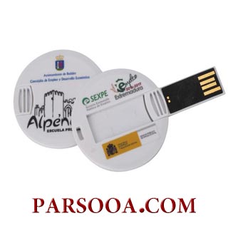 فلش مموری تبلیغاتی p18 فلش مموری کارتی دایره ای 8GB
